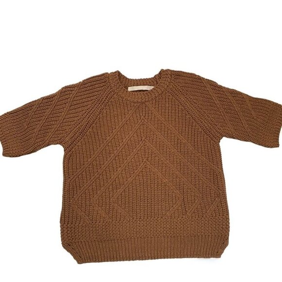 Bryan Brown Chunky Knit Sweater Size Small Boutique Brand Elbow Length Sleeves - Picture 2 of 8